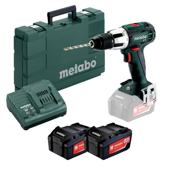 Metabo SB 18 LT 2-Speed 18v Combi Drill inc 2x 4.0Ah Batts in Carry Case