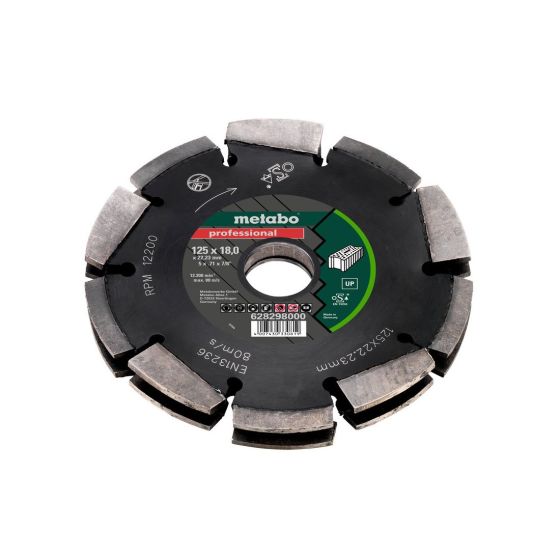 Metabo Dia-CD2 125mm 2R Professional UP Diamond Wall Chaser Blade for MFE40