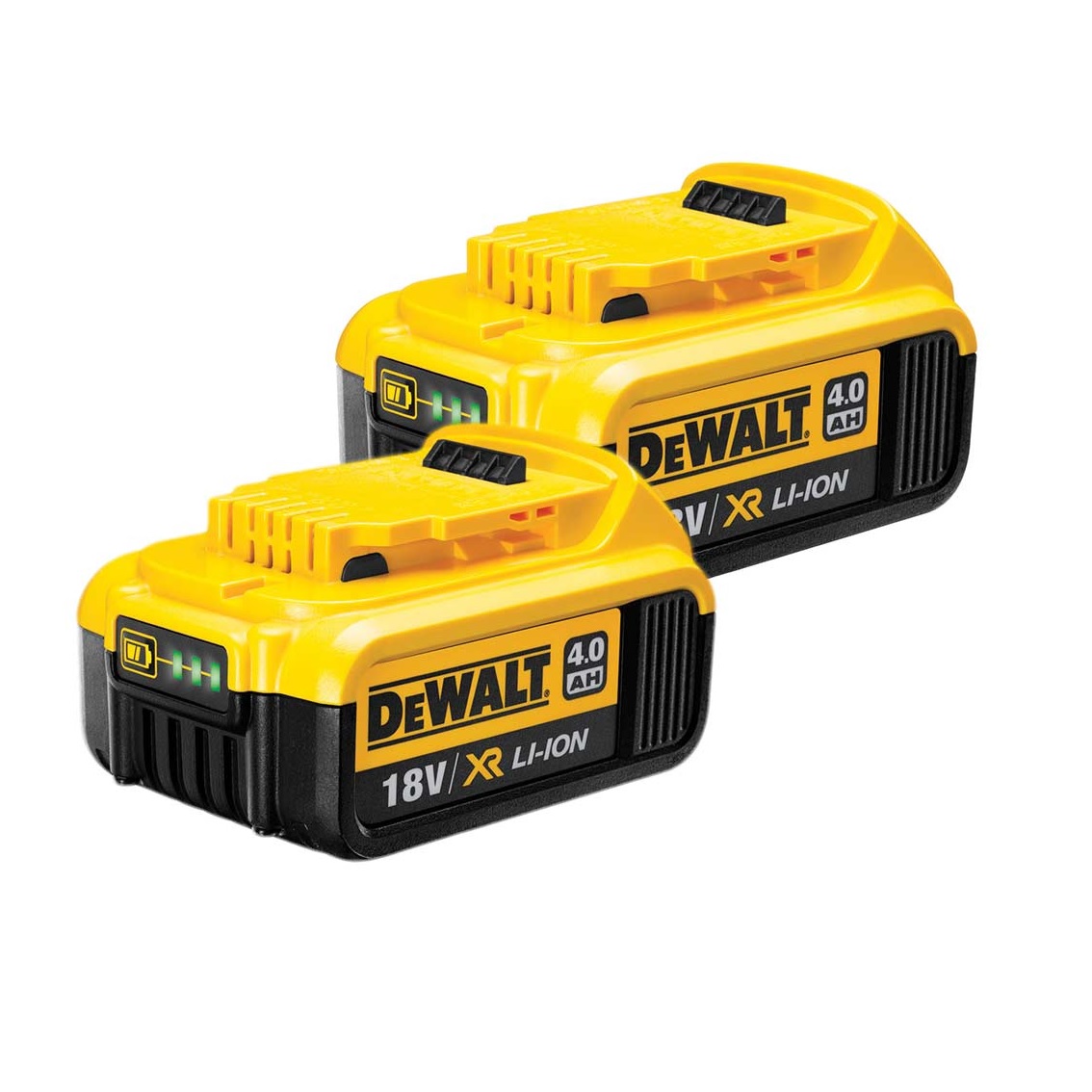 DeWalt DCB182X2 18v 4Ah Li-Ion XR Slide Battery Twin Pack | Powertool